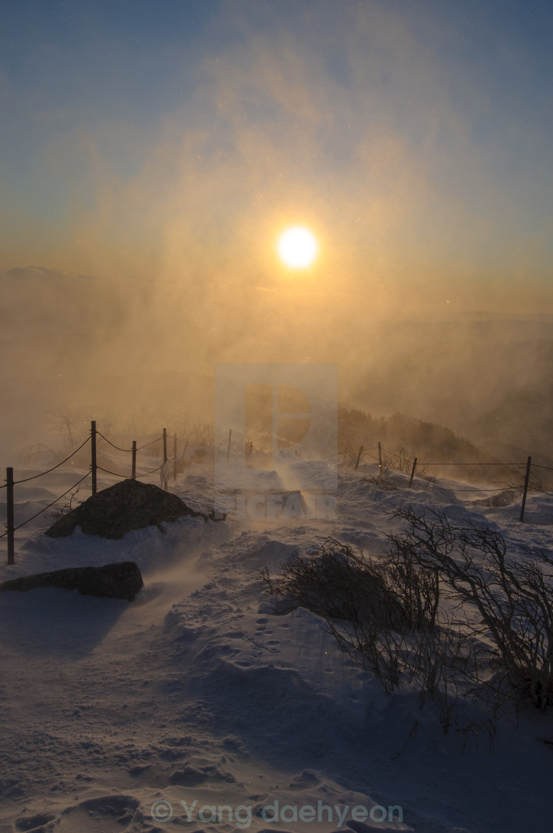 "winter mountain of korea" stock image