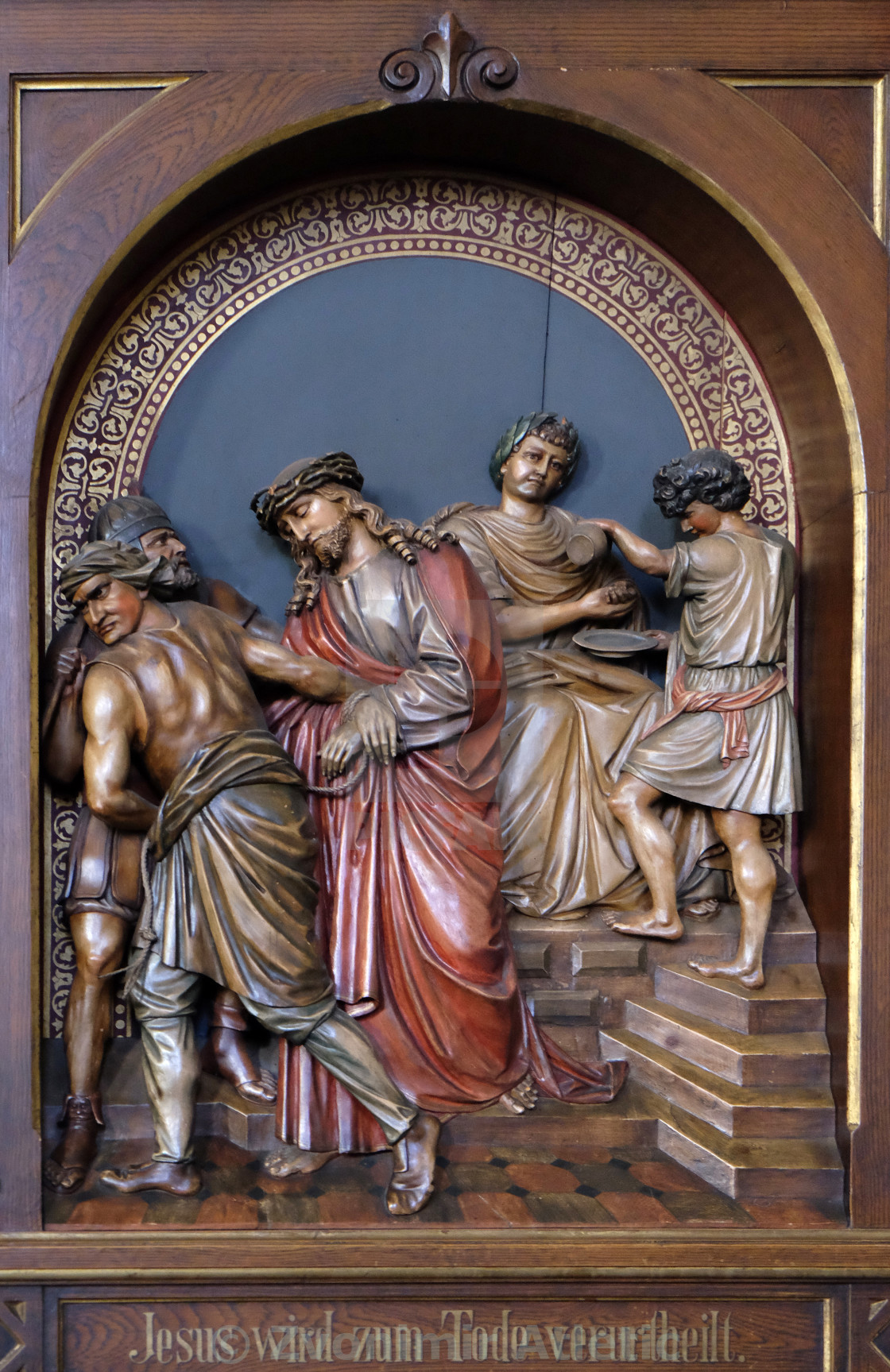 1st Stations of the Cross, Jesus is condemned to death ...