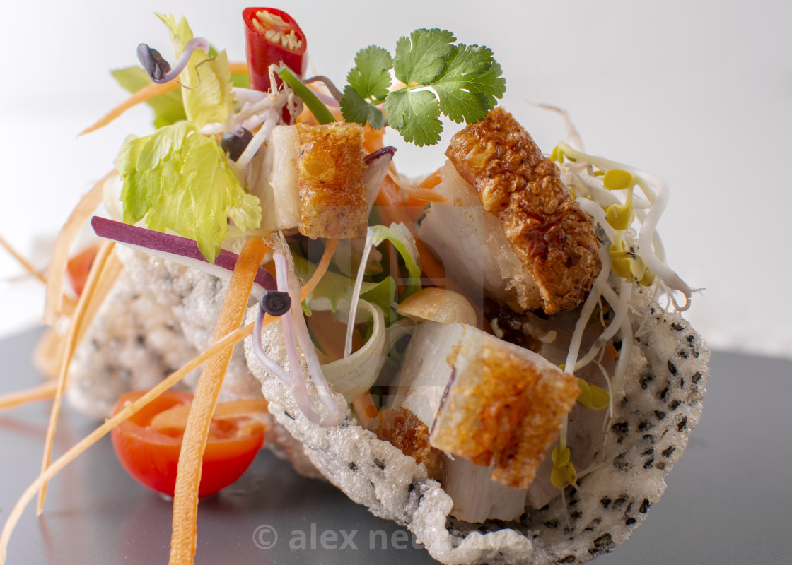 "light asian salads" stock image