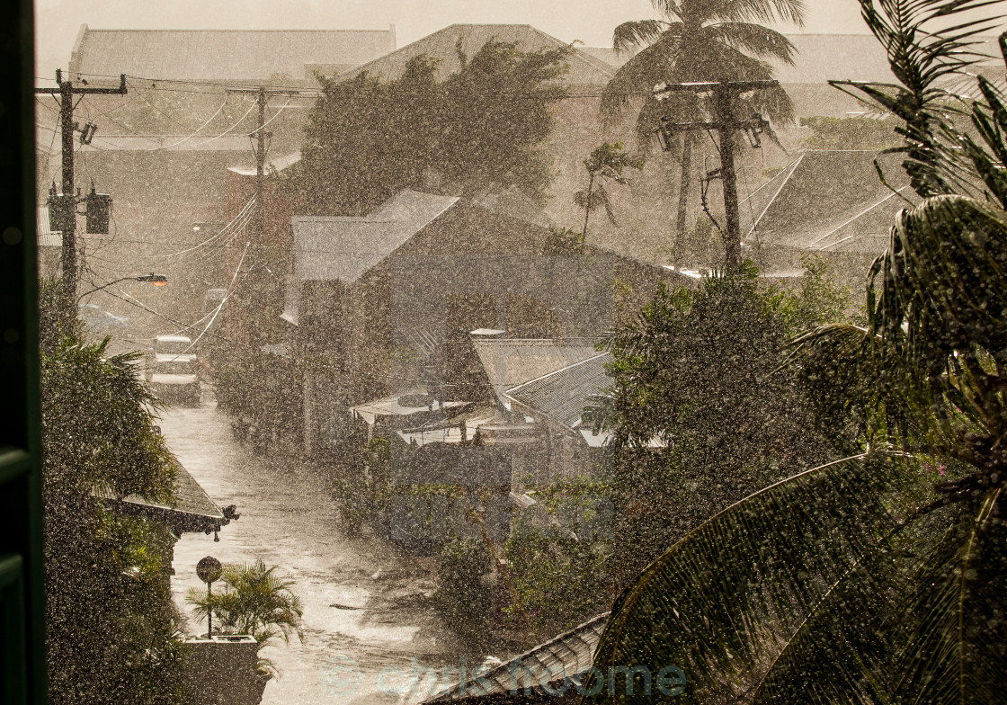 "When it rain, it pour" stock image