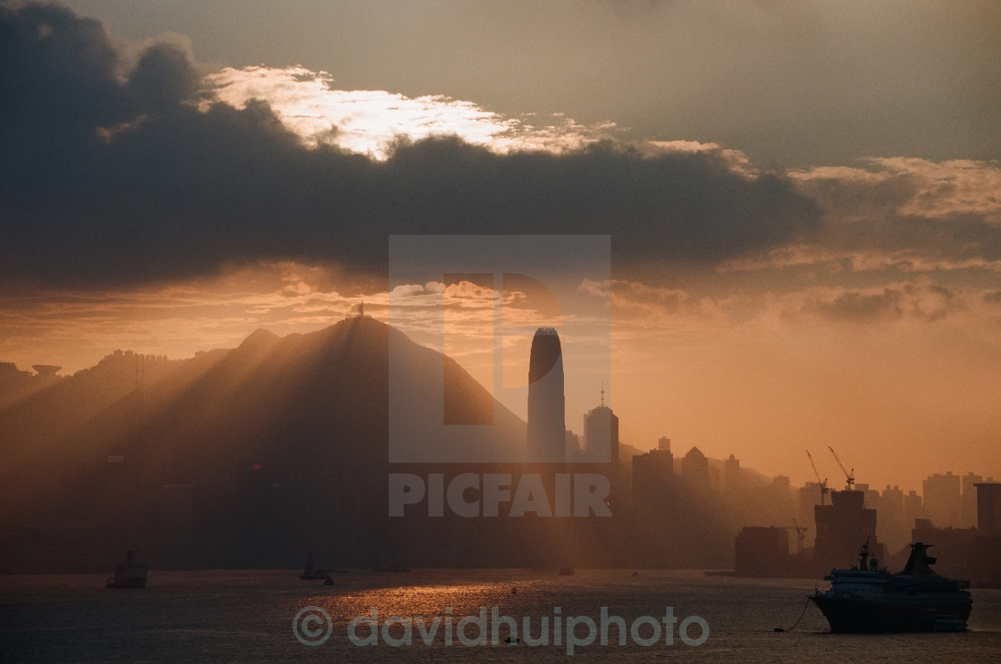 "Victoria Harbour, Hong Kong" stock image