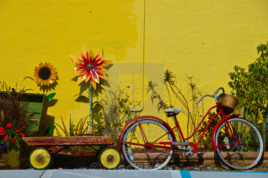 "Red Bike" stock image