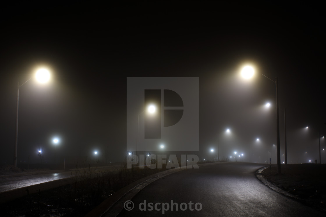 "Foggy Road" stock image