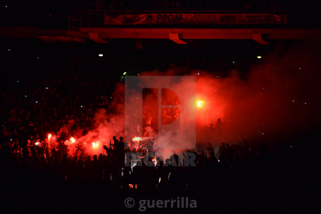 "stadium fires" stock image