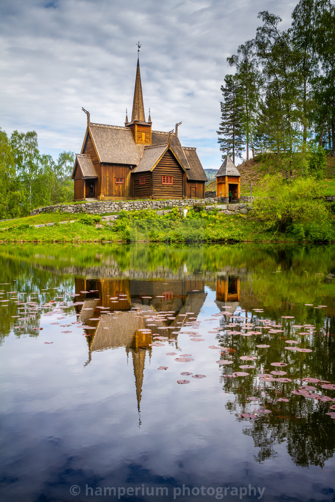 "Garmo stavkirke - Maihaugen" stock image