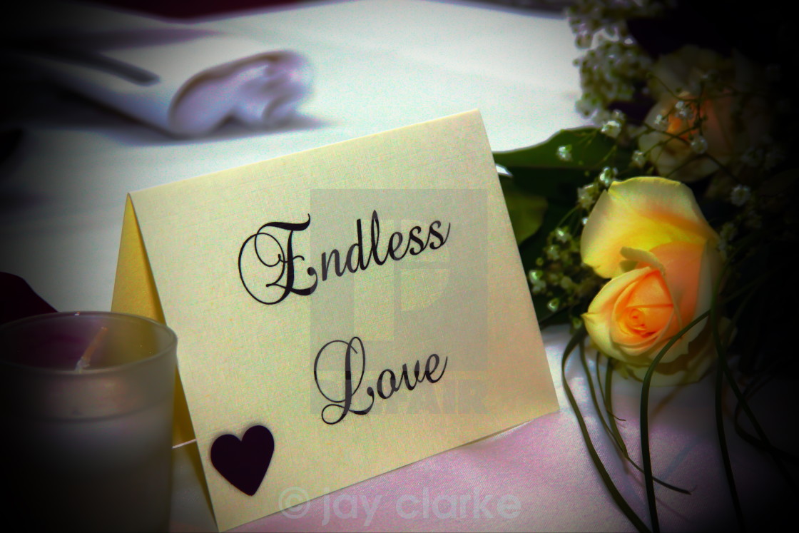 "endless love" stock image