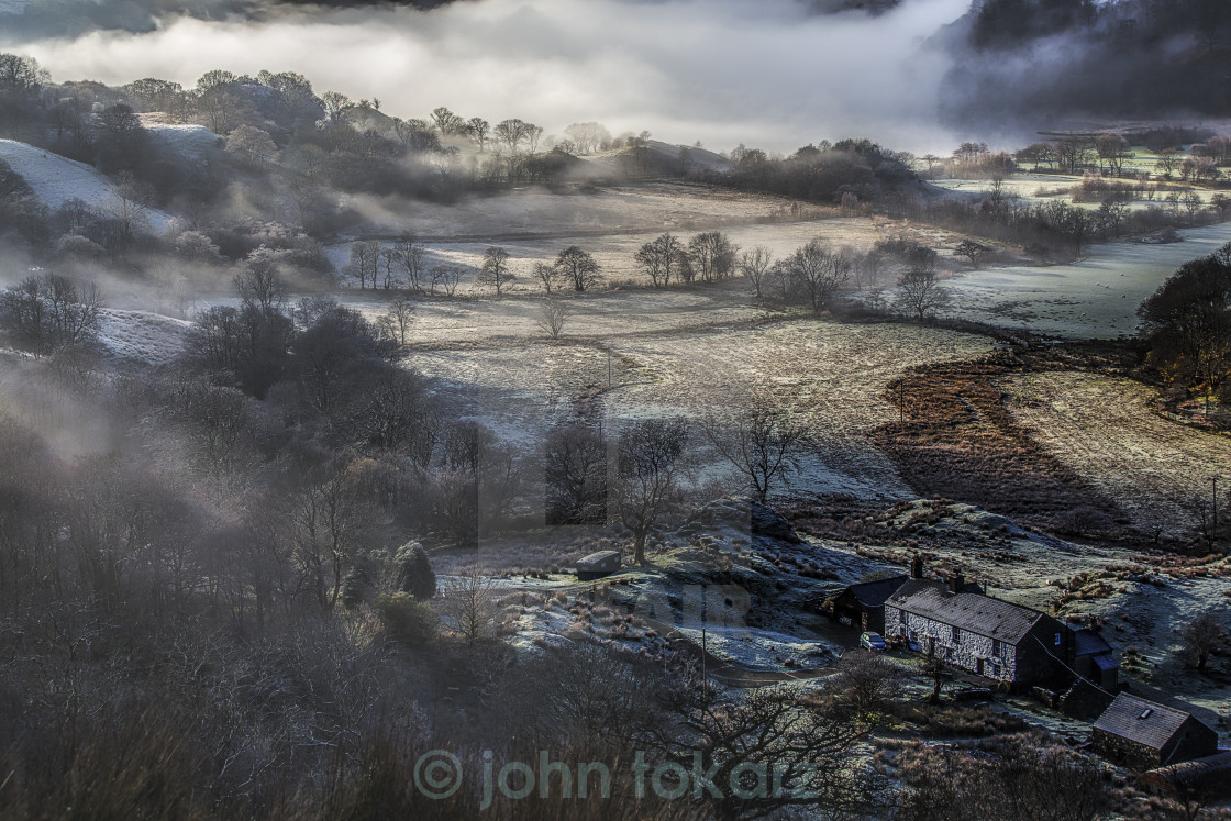 "A winter scene." stock image