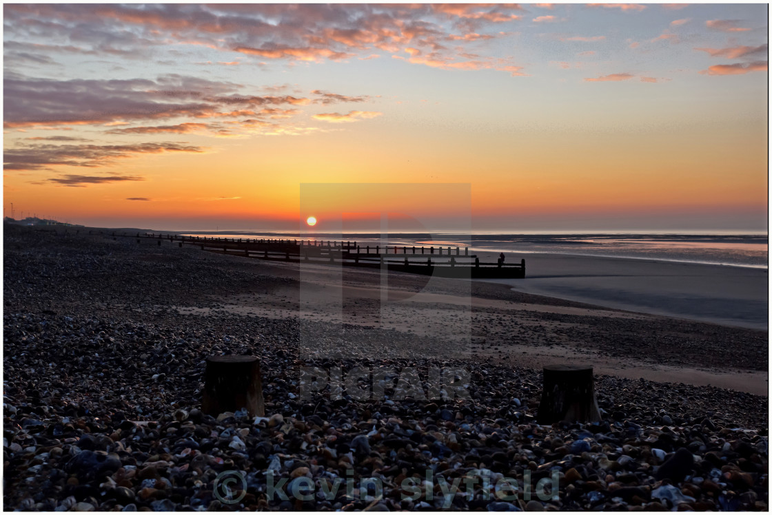 "Beach Sunrise" stock image