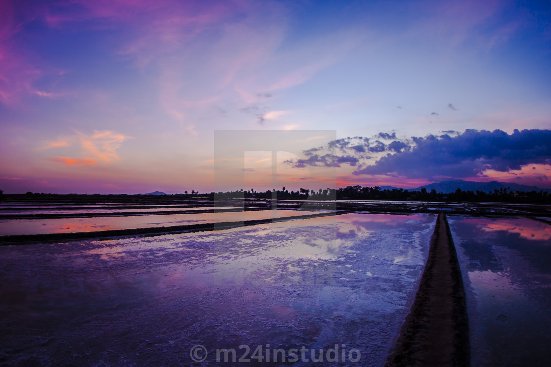 "Kampot Salt Fields" by m24instudio - $18.50 "Kampot Salt Fields" stock image