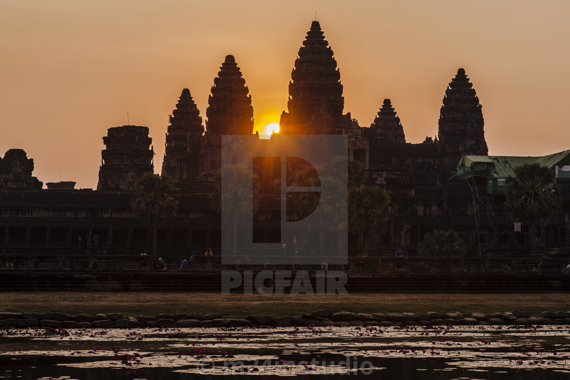 "Angkor First Light" by m24instudio - $18.50 "Angkor First Light" stock image