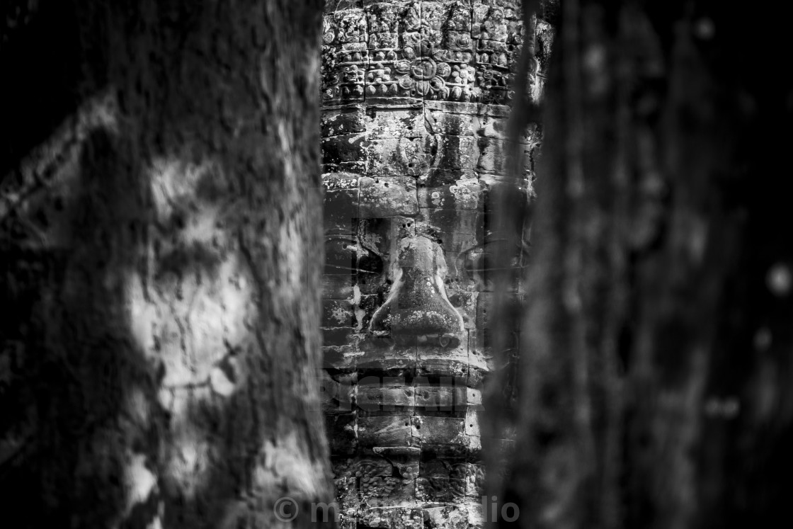 "Smiling Buddha Black and White" by m24instudio - $18.50 "Smiling Buddha Black and White" stock image