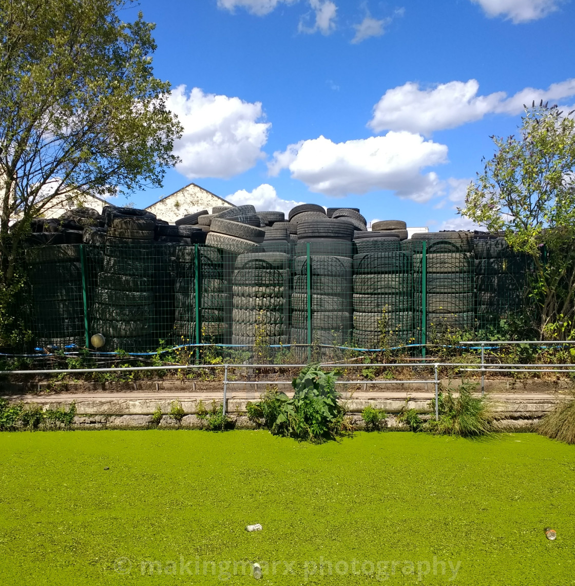 "Tyre stacks" stock image