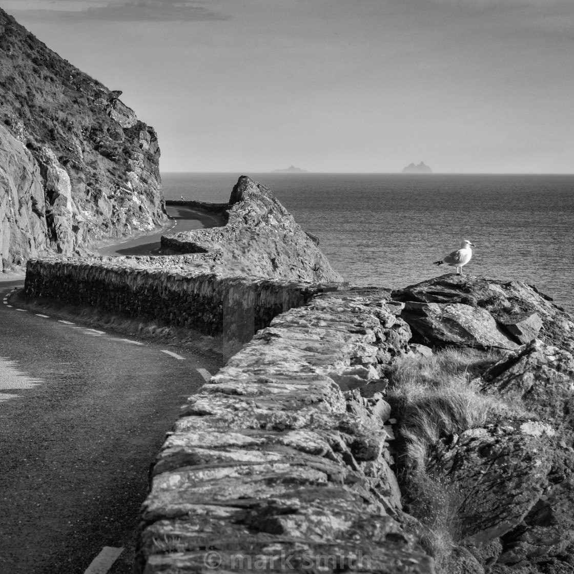 "View South along Slea Head Drive" stock image