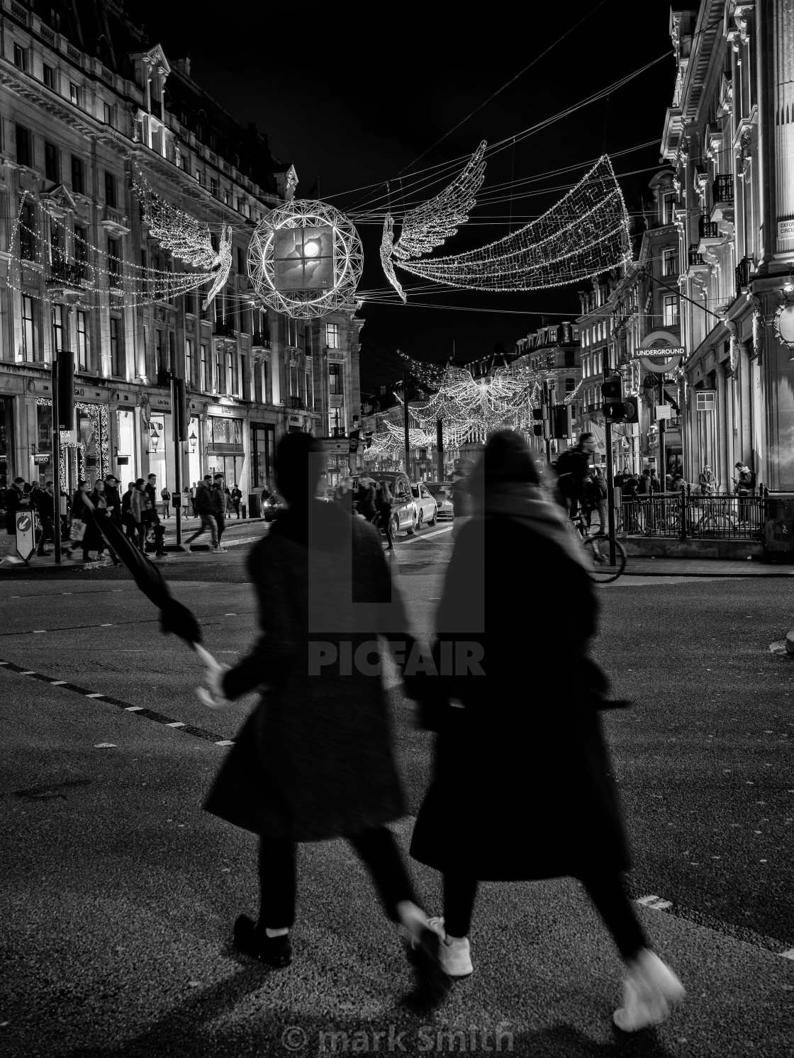 "Crossing Oxford Circus" stock image