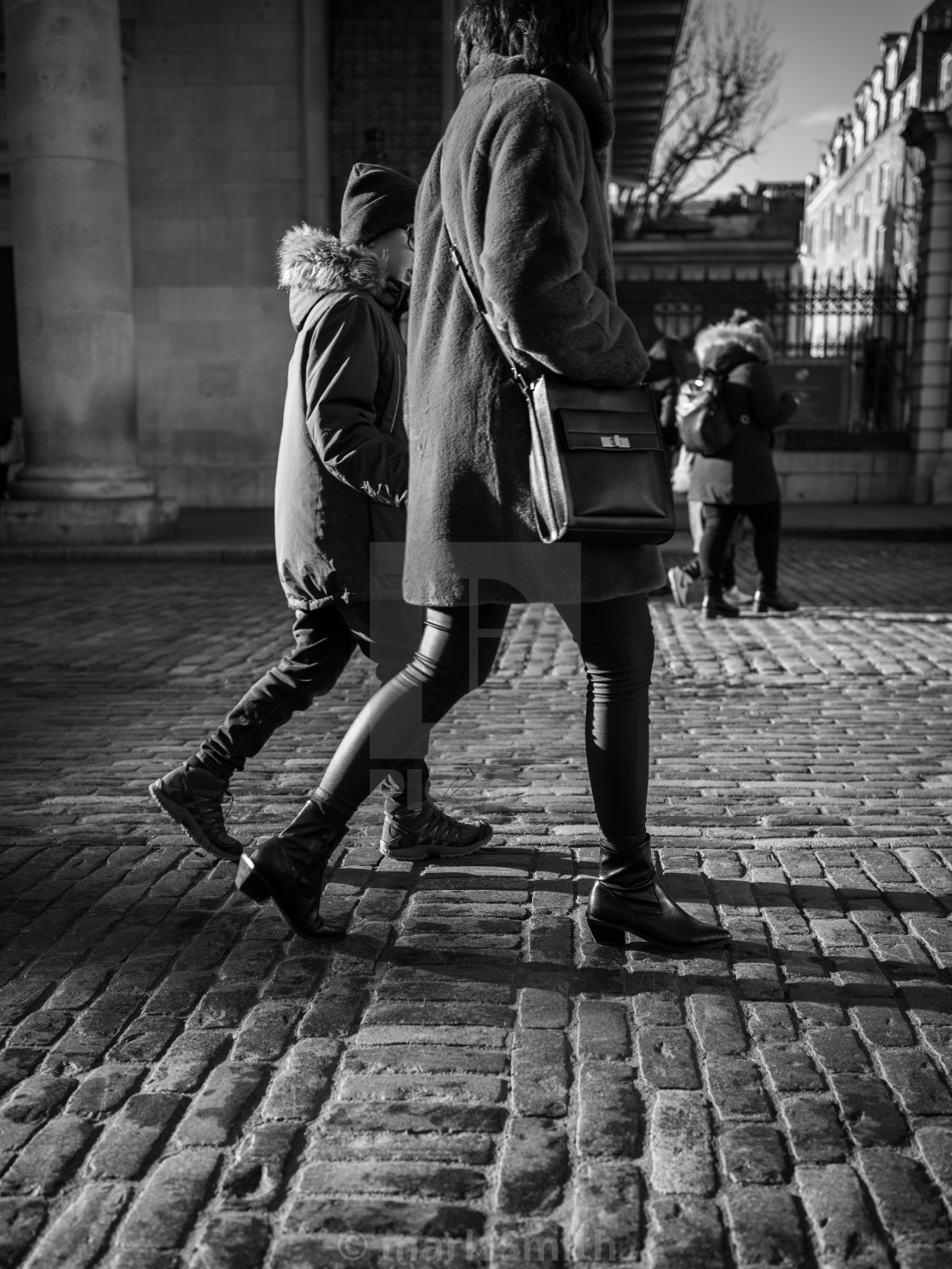 "Crossing Covent Garden" stock image