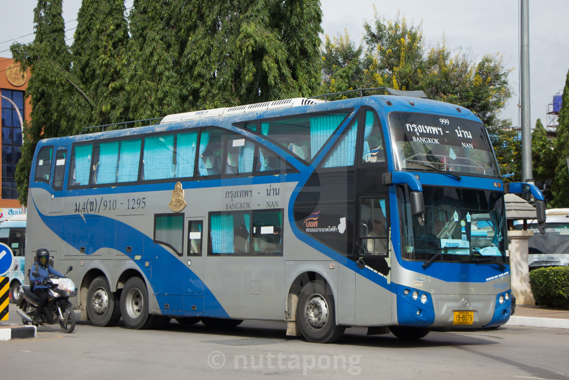 Bus Of Transport Government Company Double Deck Route Bangkok A