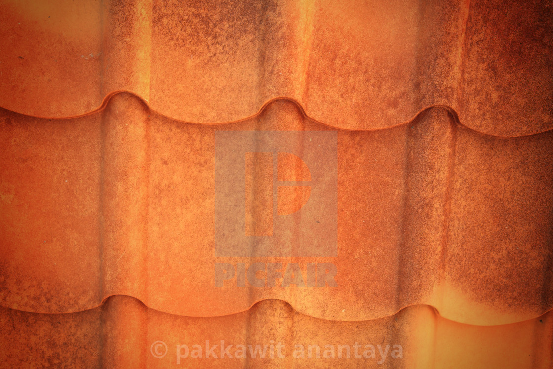 Orange Old Roof Metal Texture License Download Or Print