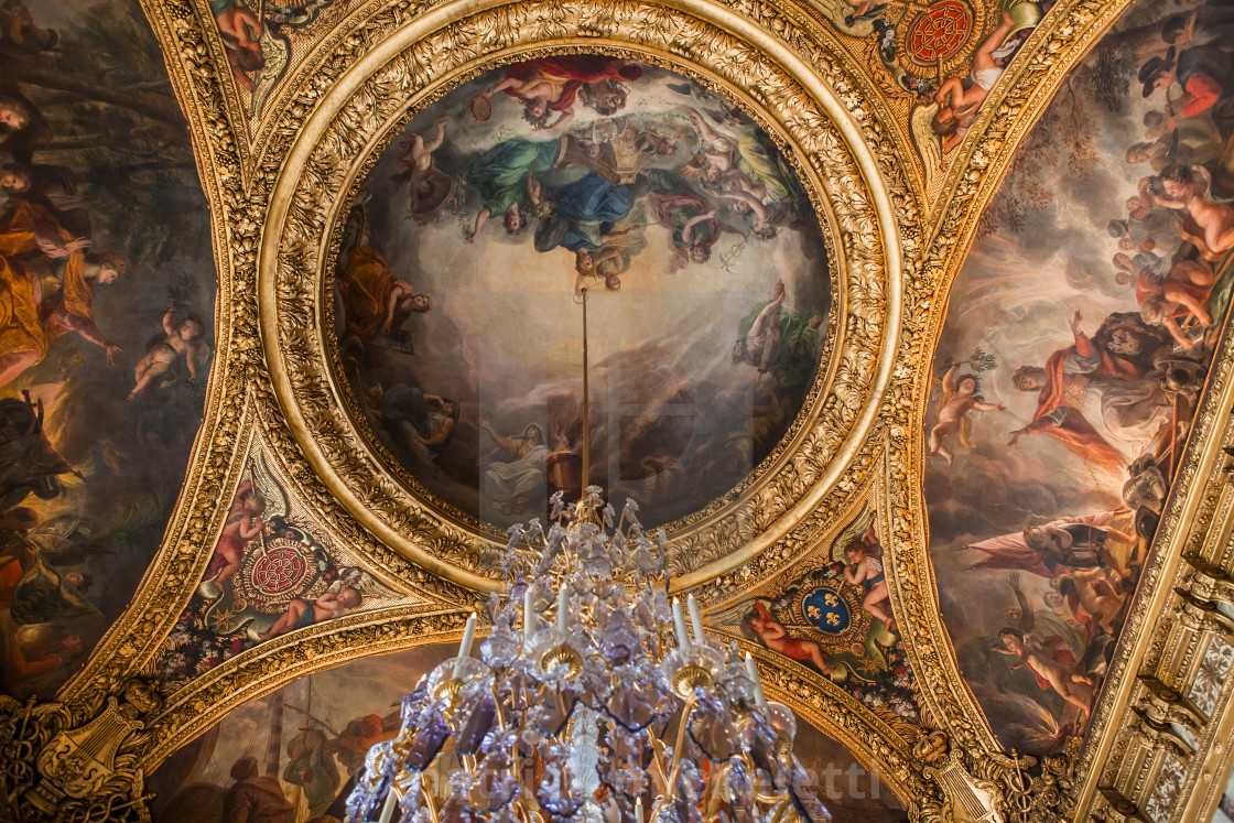 Hall Of Mirrors Of Chateau De Versailles France License