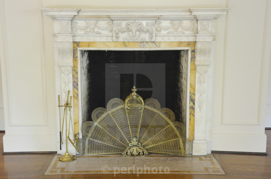Old Ornate Fireplace License Download Or Print For 6 20