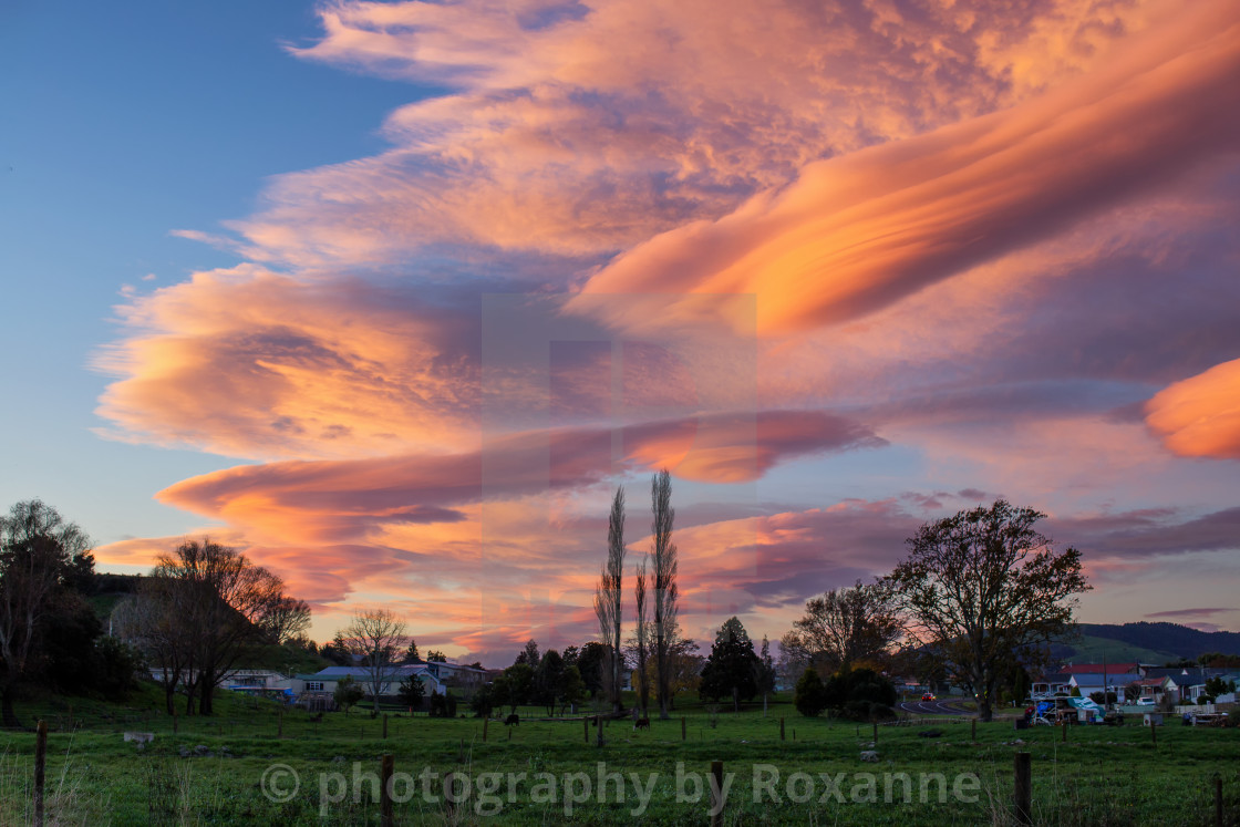 "lenticular clouds" by photography by Roxanne - $21.75 "lenticular clouds" stock image