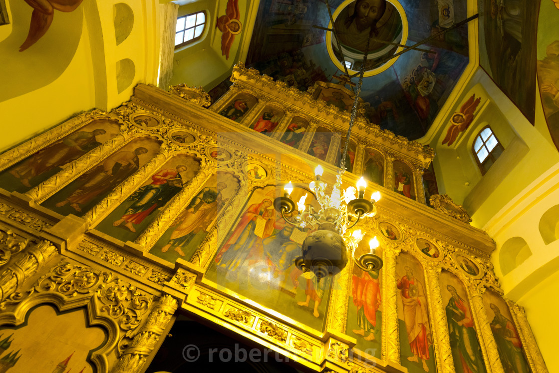 Iconostasis Inside Saint Basil S Cathedral Moscow Russia