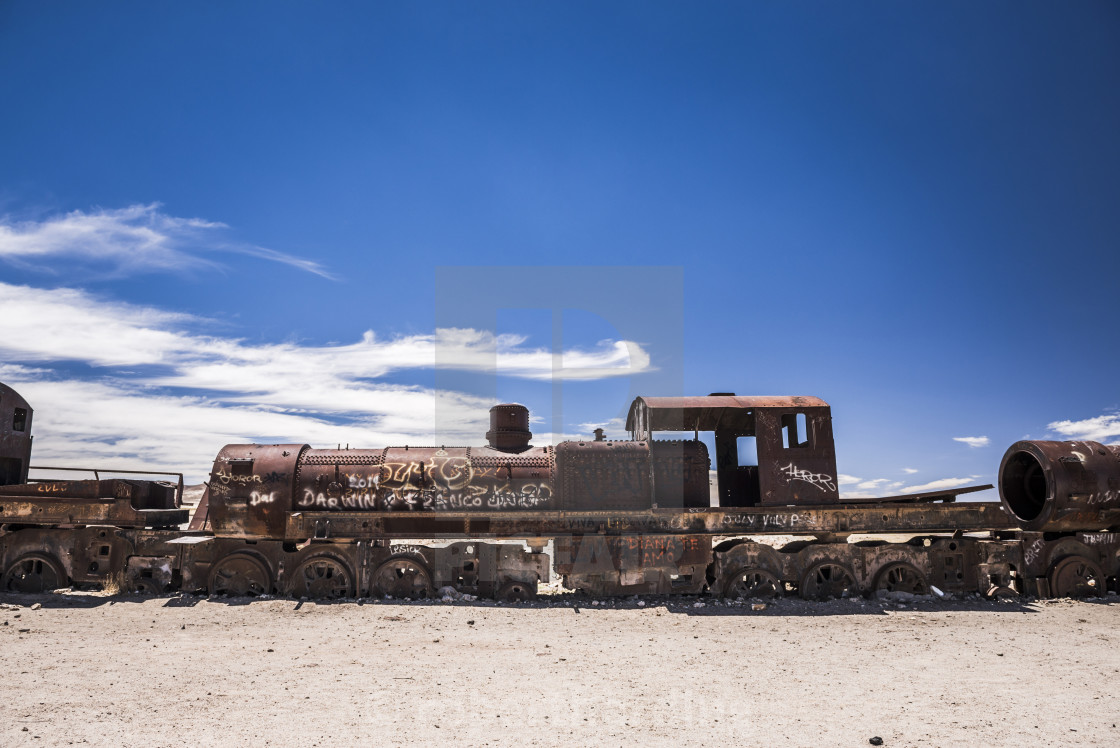 Train Cemetery Aka Train Graveyard Uyuni Bolivia License