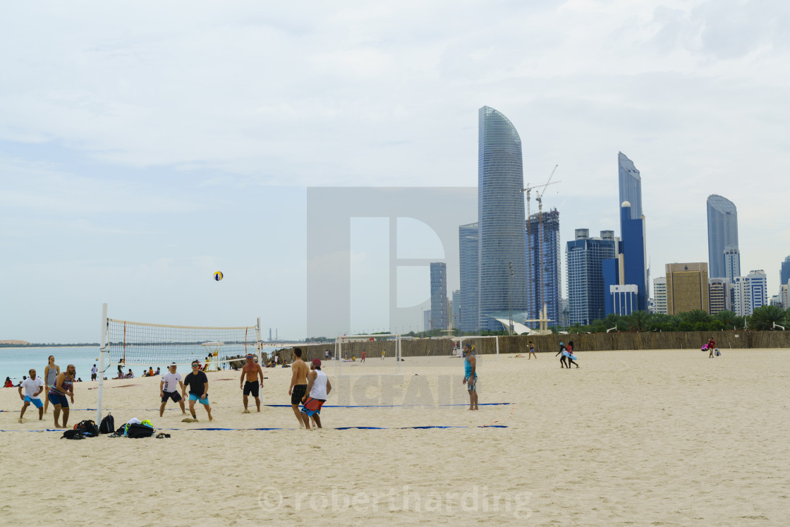 Corniche Beach Abu Dhabi United Arab Emirates Middle East