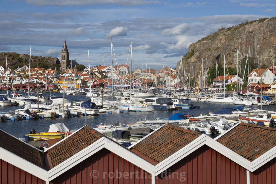View Over Harbour And Vetteberget Cliff Fjallbacka Bohuslan Coast License Download Or Print For 79 84 Photos Picfair