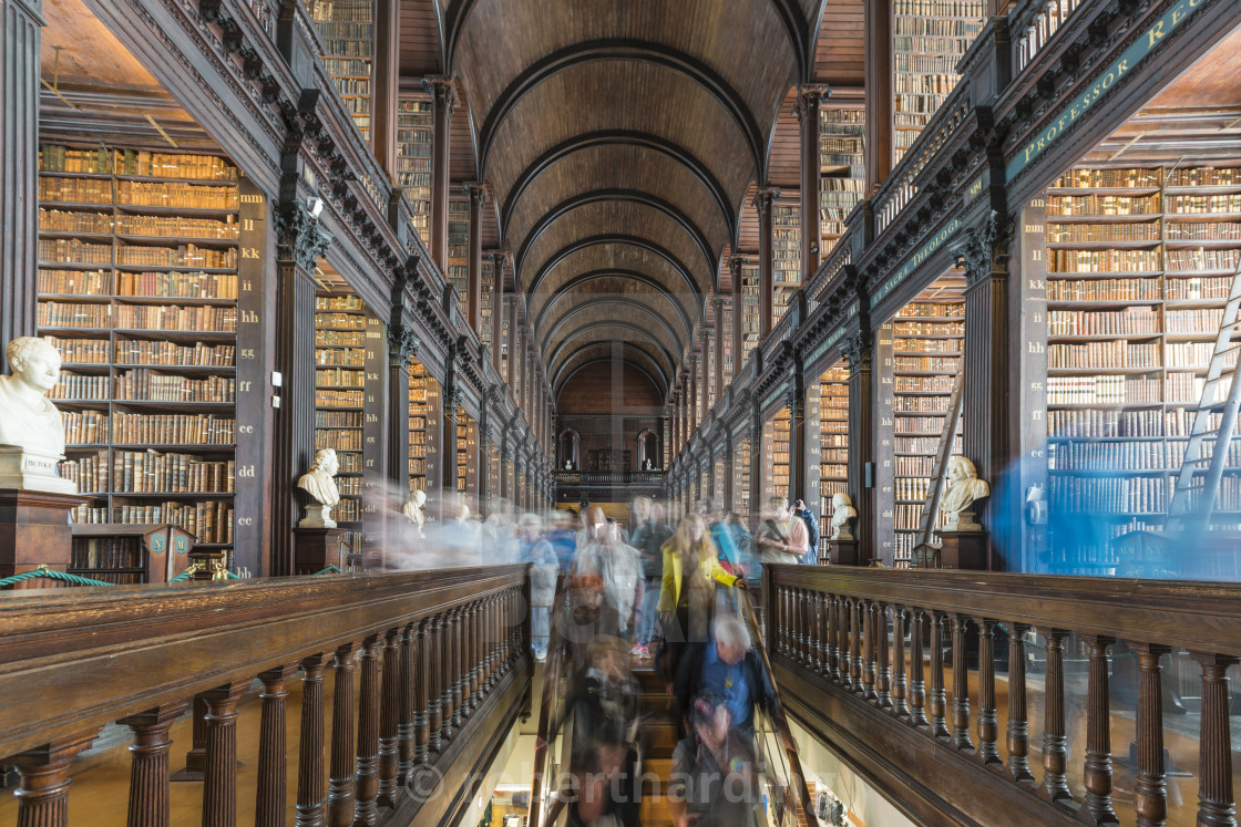 Ireland Dublin Trinity College Old Library Building Long