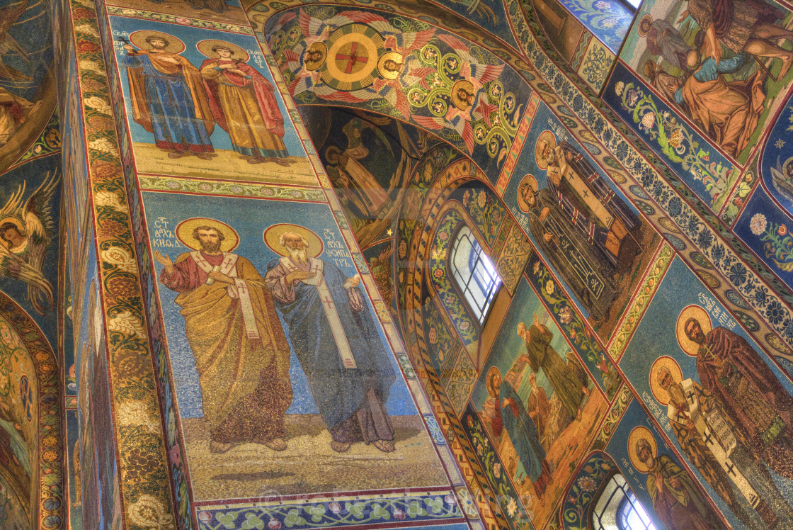 Ceiling And Wall Frescos Church On The Saviour On The Spilt