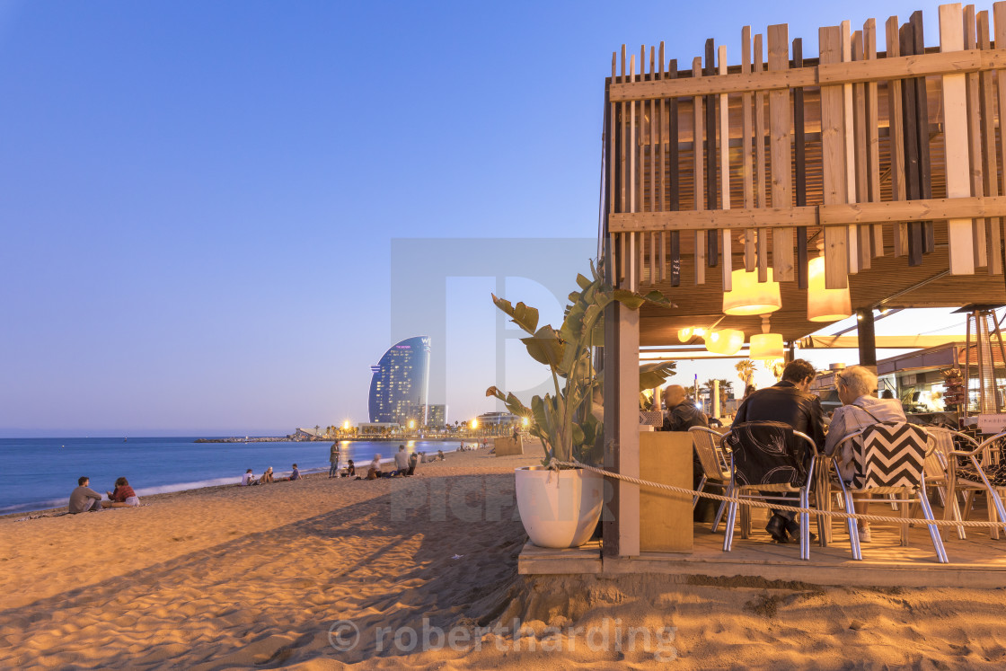 Restaurant On La Barceloneta Beach Barcelona Catalonia