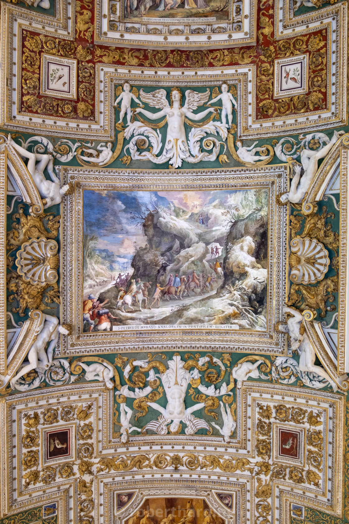 The Painted Ceiling In The Gallery Of Maps Vatican Museum