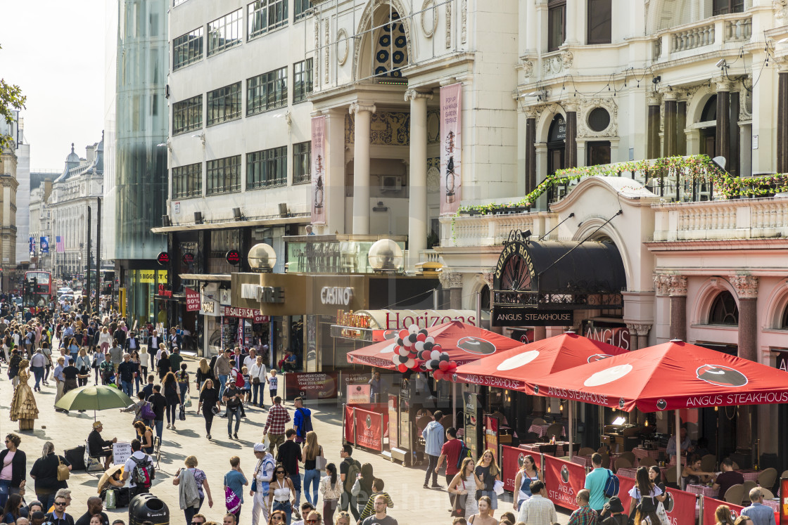 An Elevated View Of Leicester Square In London England United Kingdom Europe License Download Or Print For 79 84 Photos Picfair