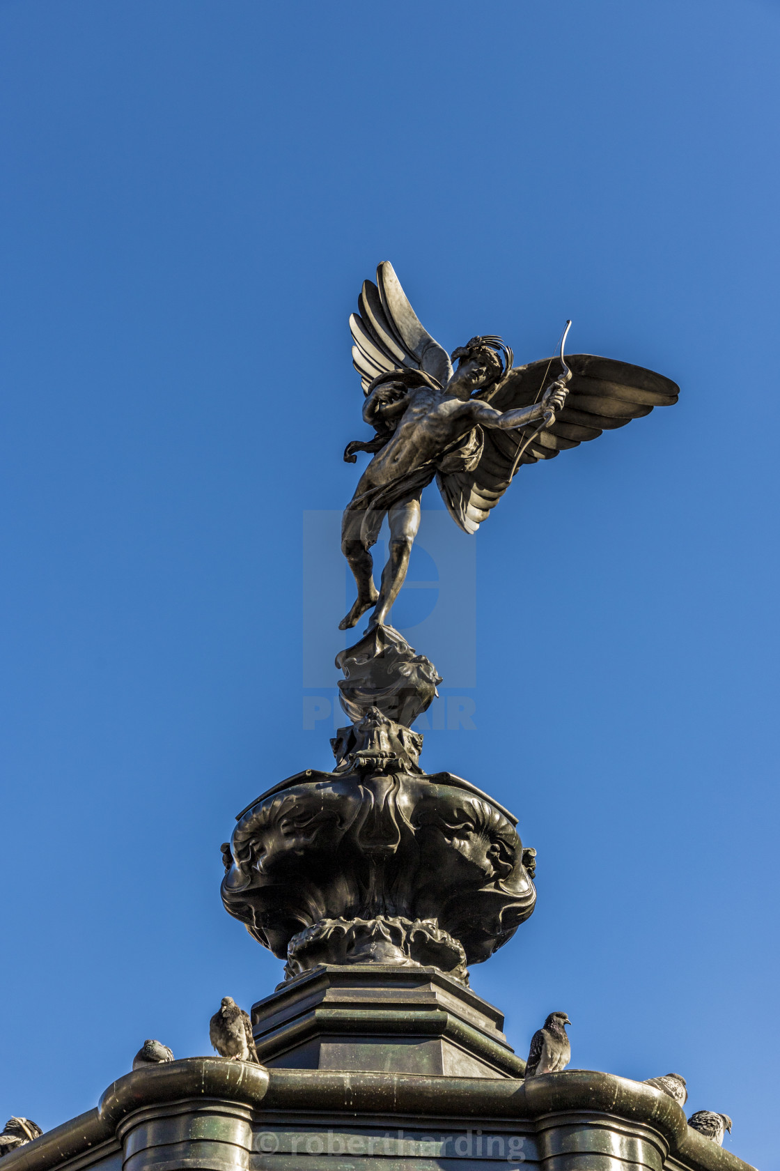 The Winged Statue Of Anteros Known As Eros On Piccadilly Circus In London License Download Or Print For 79 84 Photos Picfair
