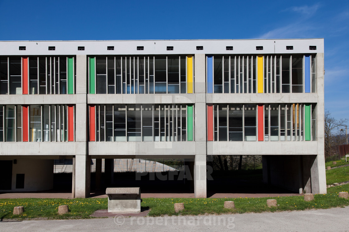 Le Corbusier's Maison de la Culture, Site Le Corbusier, Firminy, France ...
