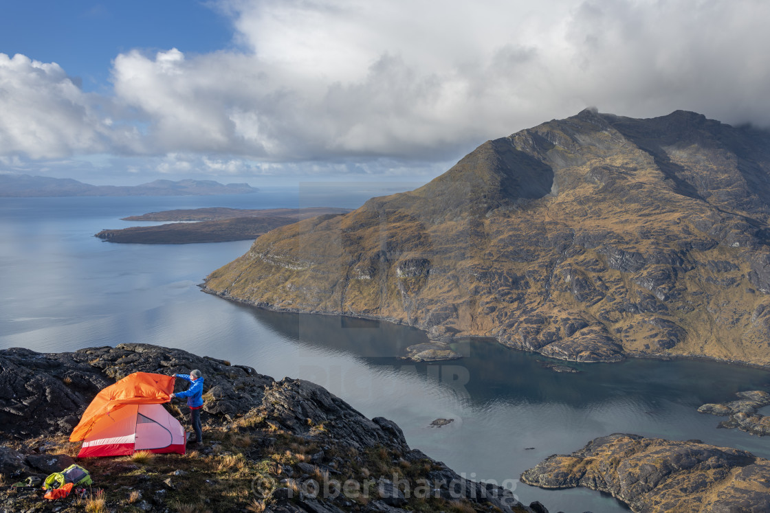 Wild Camping On The Top Of Sgurr Na Stri On The Isle Of Skye In Scotland License Download Or Print For 79 84 Photos Picfair
