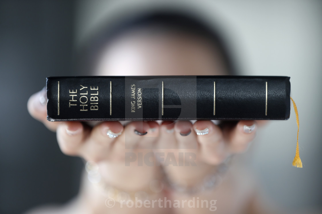 Catholic Woman With The Holy Bible In Hands Vietnam License Download Or Print For 79 84 Photos Picfair