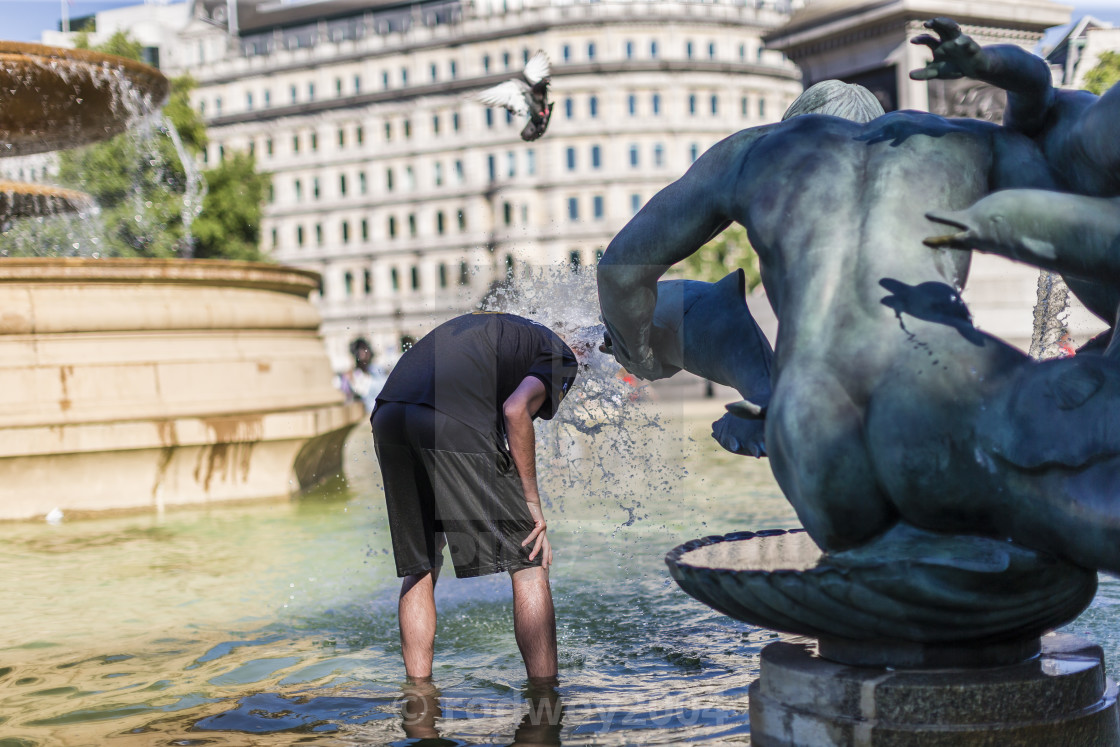 "Heatwave Cool-Down" stock image