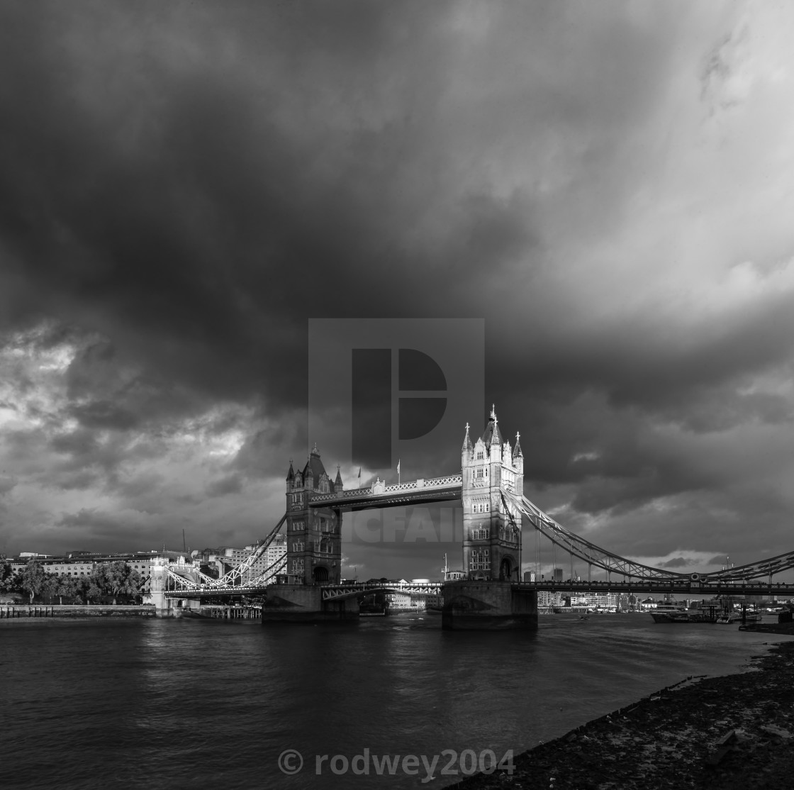 "Ominous Clouds Over London" stock image