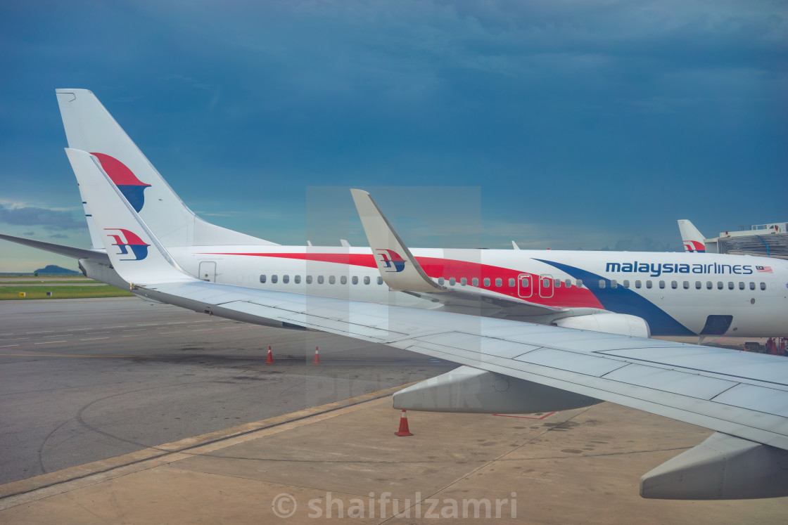 Malaysia Airlines Planes Taxi In Kota Kinabalu International Airport License Download Or Print For 12 40 Photos Picfair