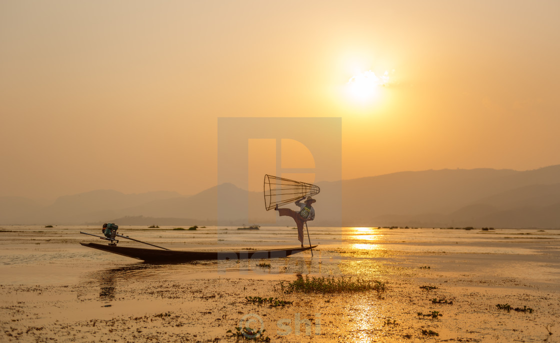 "Inle Lake" stock image