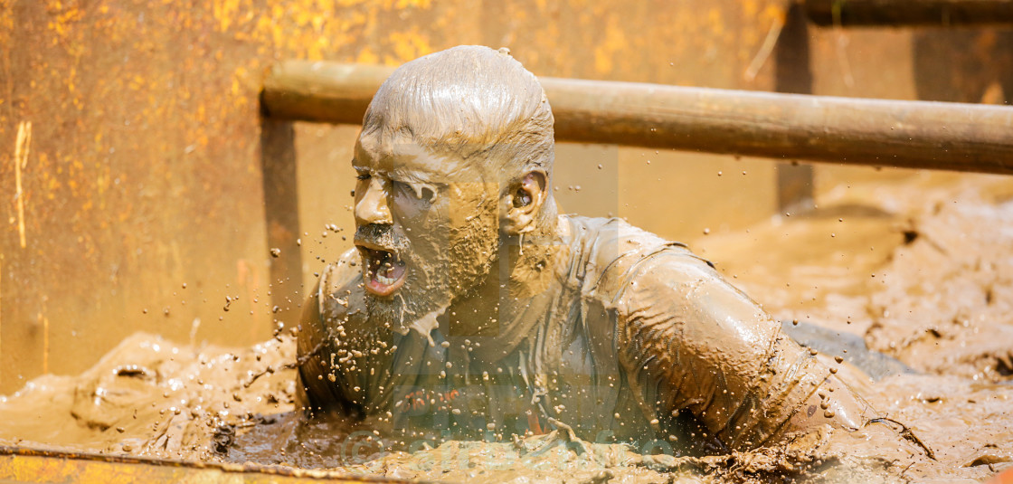 "St Davids Mud Run." stock image