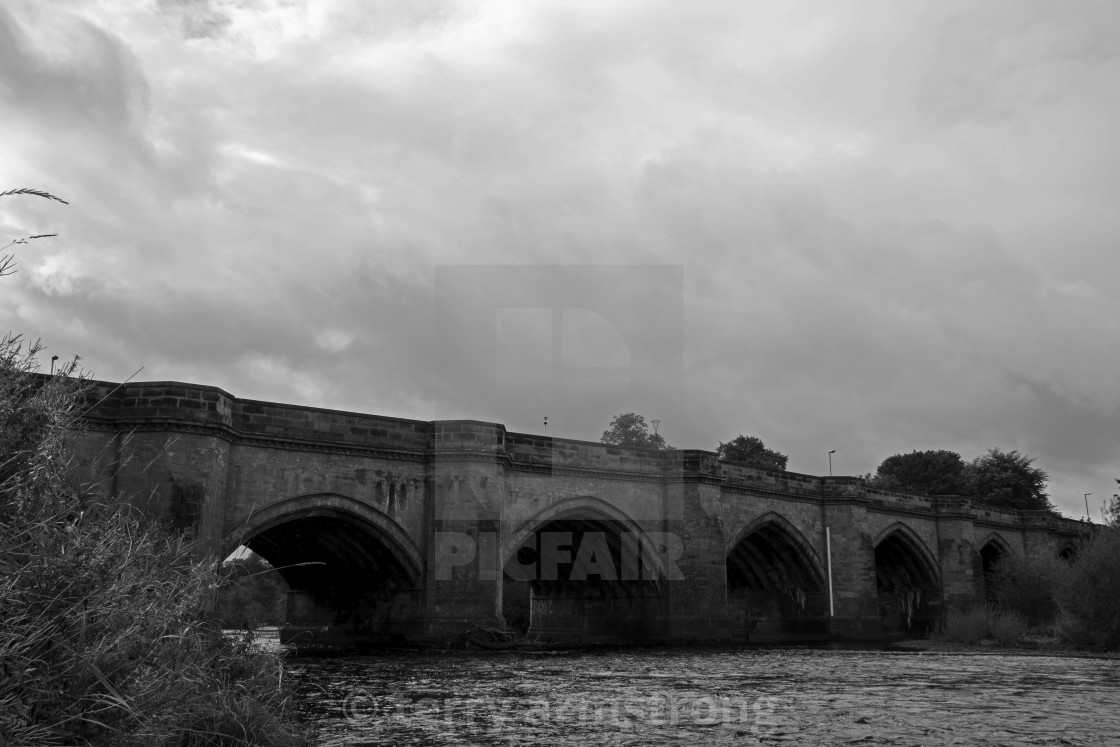 "croft bridge croft on tees" stock image