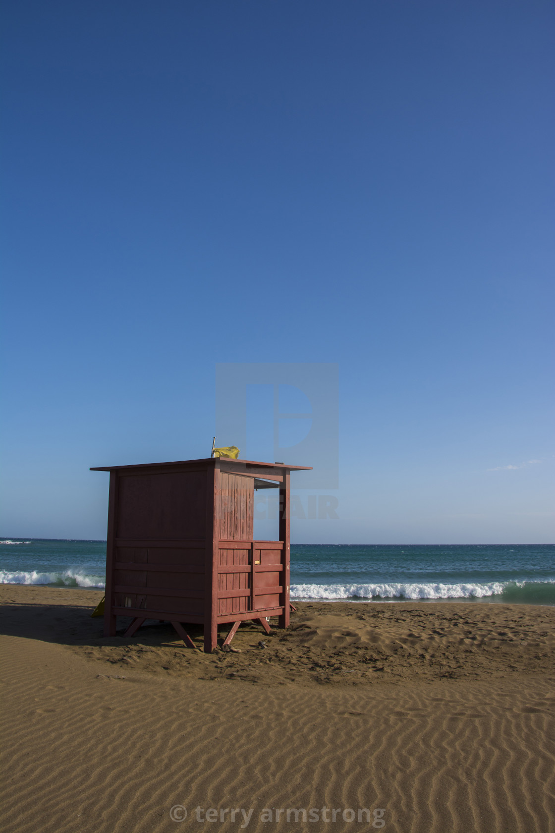 "wooden lifeguard hut" stock image