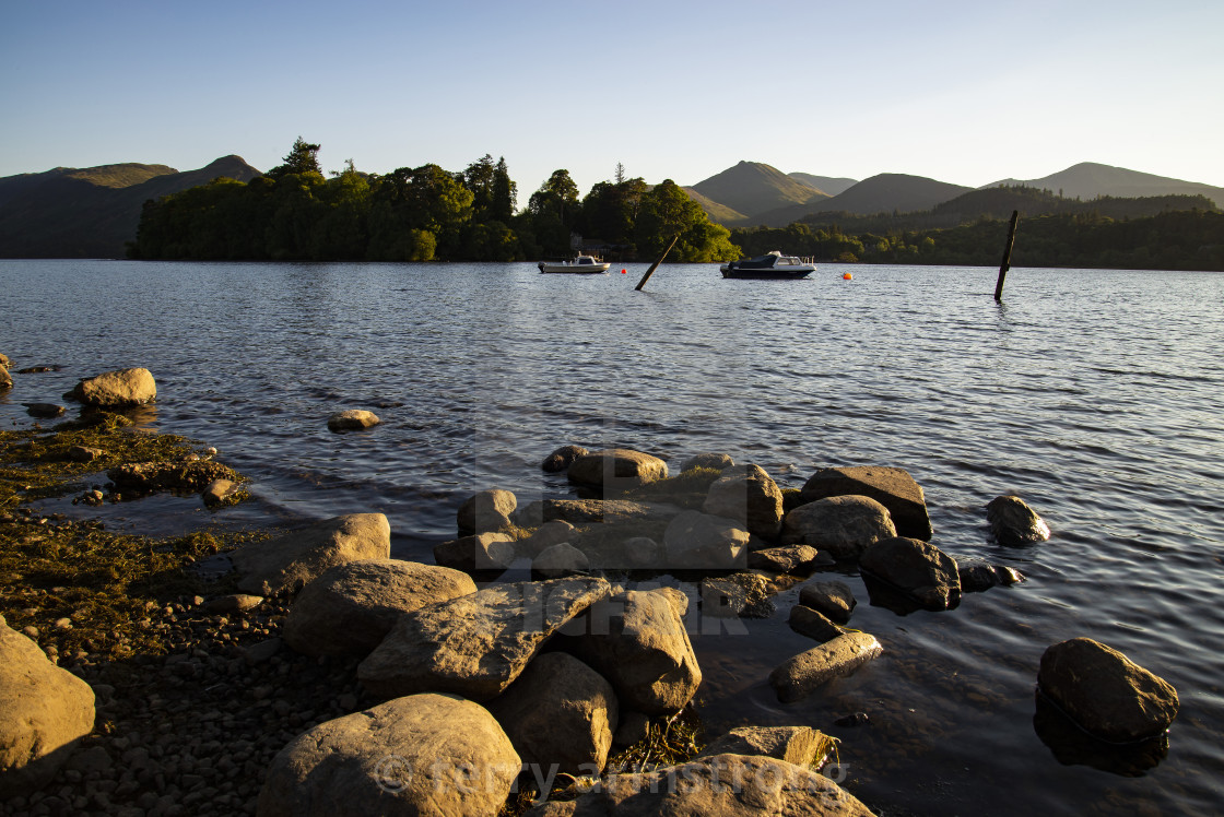 "Derwent water sunset" stock image