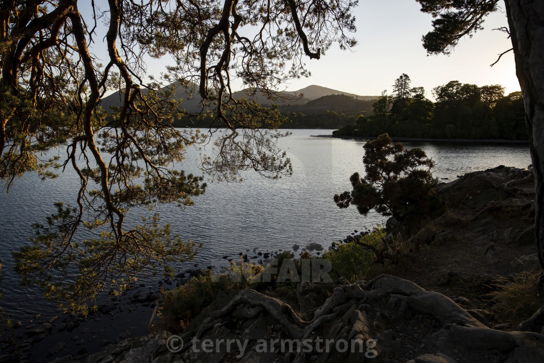 "derwent water sunset" stock image