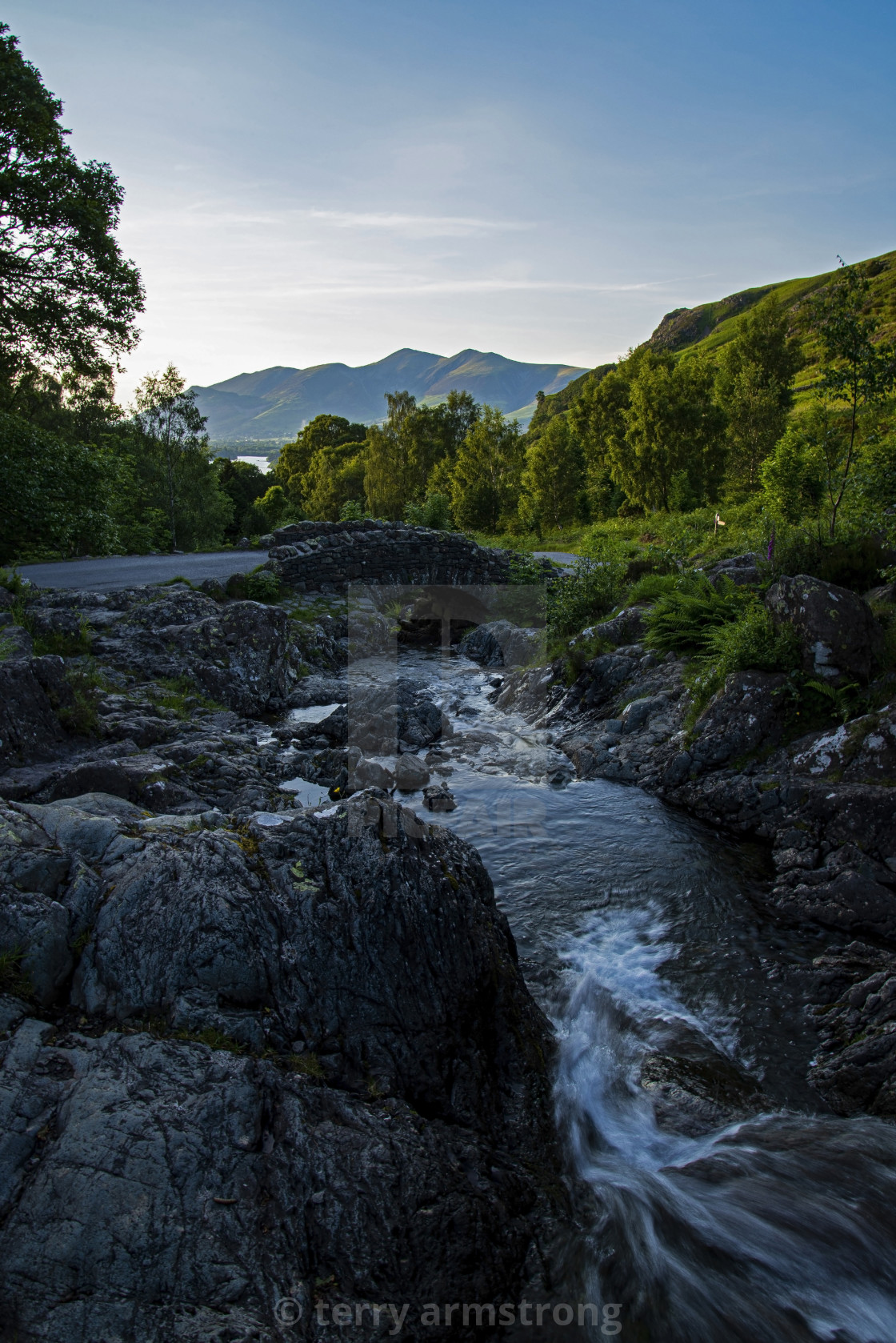 "ashness bridge" stock image