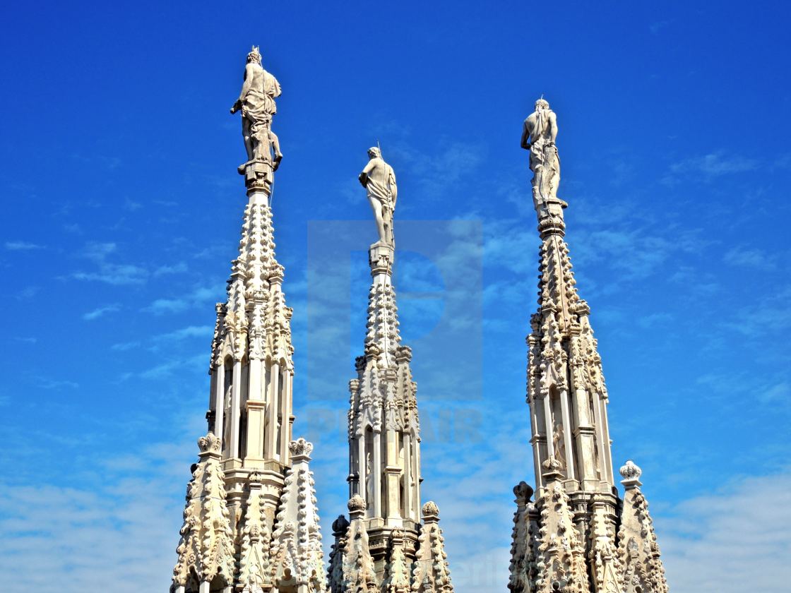 "Particolare guglie Duomo di Milano." by turzo almerindo - $2.99 "Particolare guglie Duomo di Milano." stock image