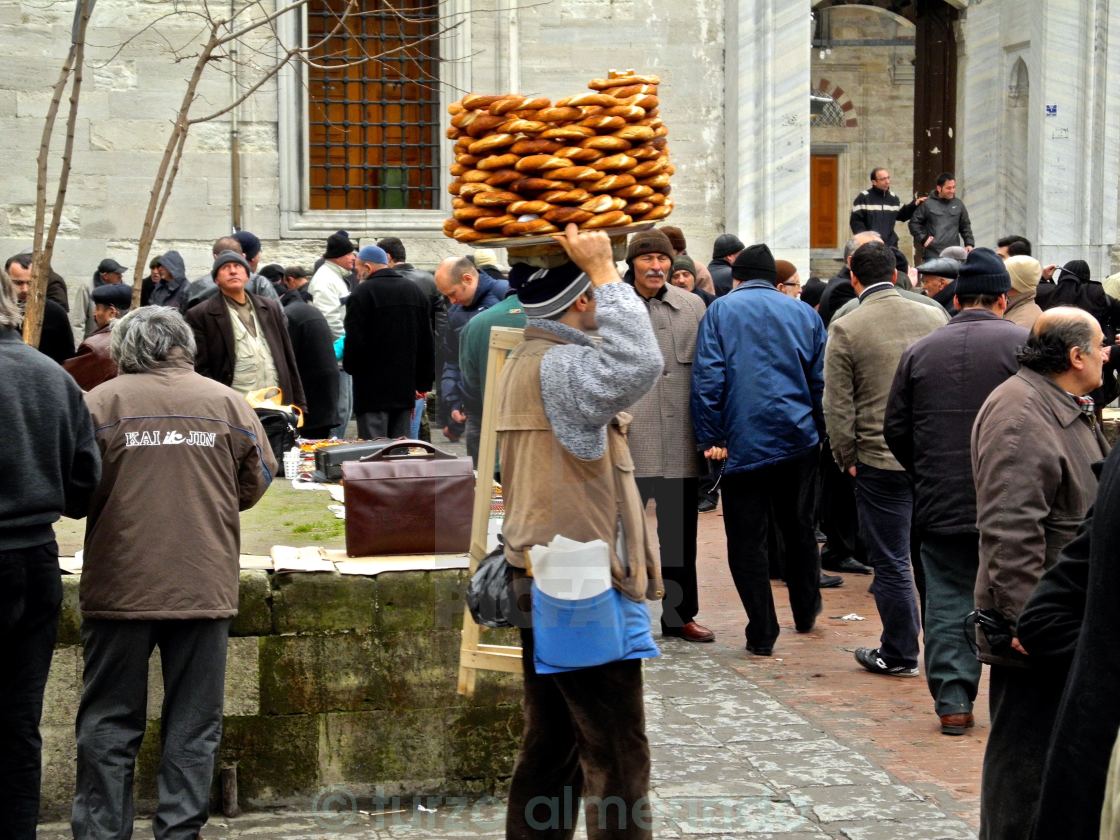 "Peddler donuts in Istanbul" by turzo almerindo - $3.06 "Peddler donuts in Istanbul" stock image