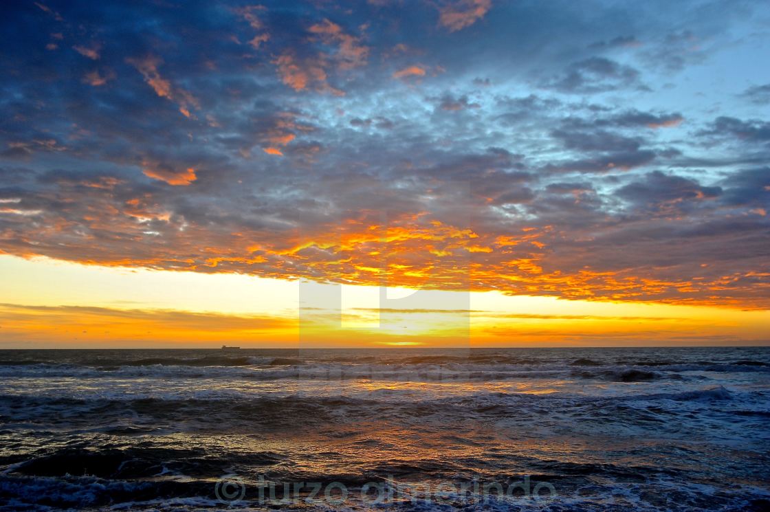 "Sunset at Fregene" by turzo almerindo - $3.06 "Sunset at Fregene" stock image